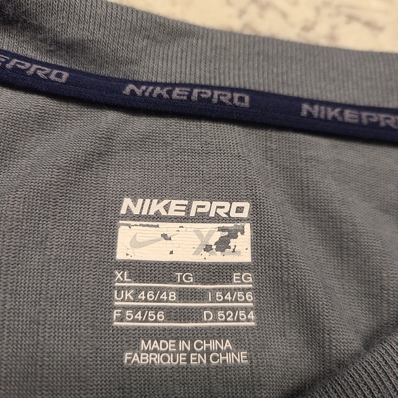 Nike Pro Men's Authentic Collection Baseball Shirt Size XL - Picture 2 of 8